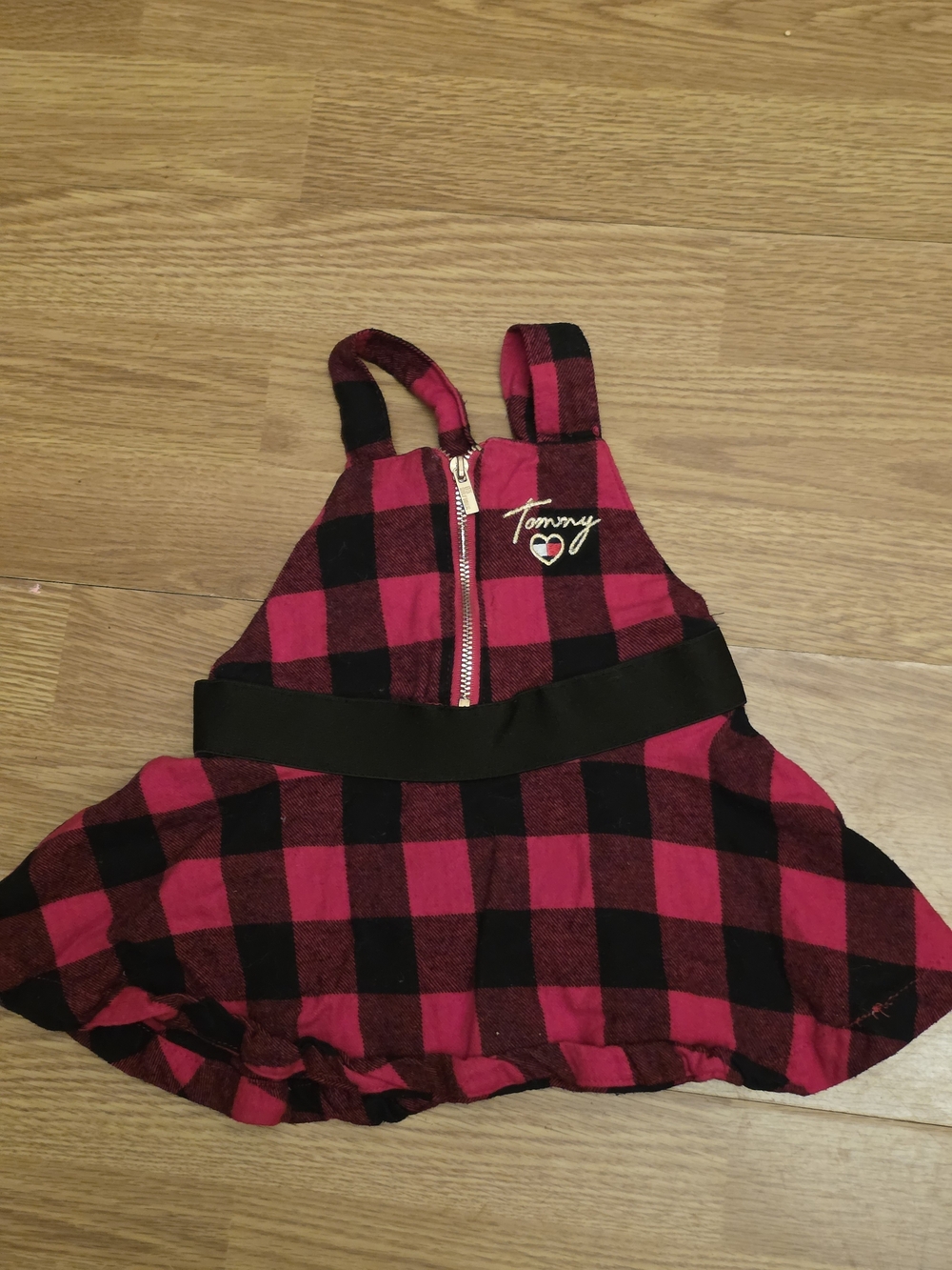 Tommy Hilfiger Hot Pink and Black Plaid Girls Dress
